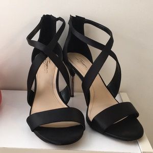 Vince Camuto satin strappy heels